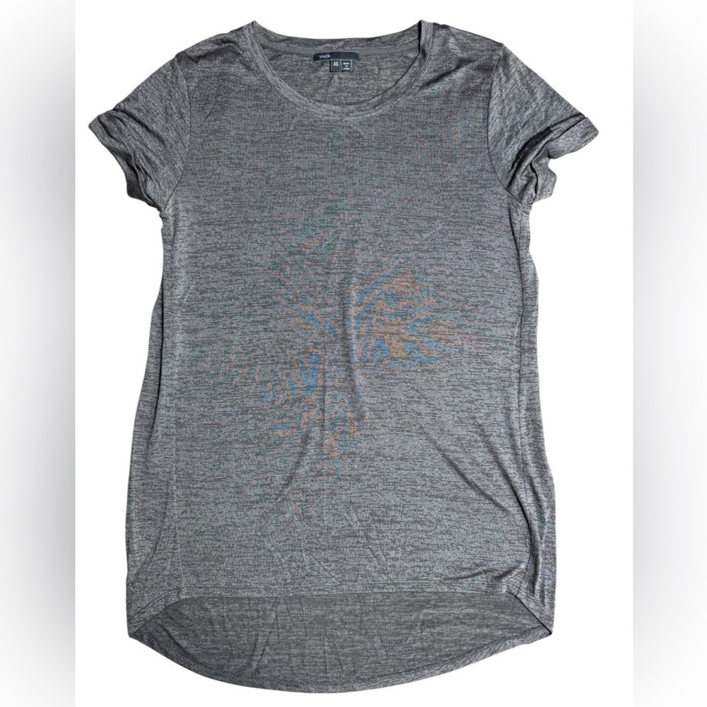 Vince Gray Heather Short Sleeve Crew Neck Tee Size XS